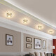 Dengquan creative LED downlight spotlight ceiling light living room corridor ceiling light crystal aisle light hole light entrance light balcony light LED3w white light concealed installation - opening 5-10cm