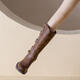 
Feyuega Knight Boots Women's Retro Maillard Thick Heel Belt Buckle Martin Boots But Knee Boots New Western Denim Boots Brown 37