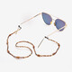 Chenghuan Ji Mai Chenghuans Großmutter Star Wu Yanshu gleichen Stil wie Halfershalsgläser Kette Anti-Verlust-Kette Anti-Glasse Seil Amethyst Mirror-Kette [Vulin-Lederspiegeltuch]