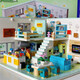 Asamblea de bloques de construcción compatible con la escena callejera de la serie LEGO Kumamoto Modelo de juguetes para adultos Regalos sorpresa de los niños Wangwang Fashion Home [1048pcs]