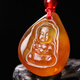 Natural amber beeswax chicken fat red gold amber raw stone single seed baby Buddha boy Buddha prince Buddha protection and safety pendant pendant same style shipped randomly