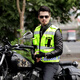 Customized reflective vest vest motorcycle riding clothing mesh breathable multi-functional multi-pocket road construction safety clothing customized mesh breathable fluorescent yellow M