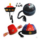 Karond nouveau produit empereur chapeau tang costume melon cuir chapeau de propriétaire ancien chapeau mâle empereur marié costume ancien opéra top boursier officiel de marié noir adulte coule de pastèque doux rouge jaune rouge n ° 4 (adapté à 2-10 mois)