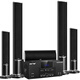 SAST home theater set 1 5.1 home theater audio set home TV living room wall-mounted floor-standing speaker (black)