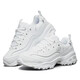 
Skechers women's shoes autumn white shoes women's thick sole heightened daddy shoes casual sports shoes panda shoes 11979 white-WSL 35.5
