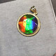 Xuan Song Canada's new crystal semi-precious stone necklace for women ammolite David star picture color star picture color
