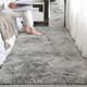Qingqing Libin thickened carpet for bedroom girl stain-resistant bedside living room tatami room large area full carpet water gray 60X200 cm