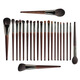 YAHLIGS Cangzhou animal hair makeup brush set eye shadow brush loose powder brush contour brush blending highlight brush eyebrow brush lipstick brush 24-eyeliner brush 1 fiber hair