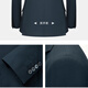 BAROMON 68.5% wool-machine washable suit, men's business suit, complete men's formal wedding suit, blue-green 170B, please note the size of the trousers
