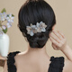 Chimera (Chimera) Tissu haut de gamme Clip de cheveux Robe de tête en arrière pour femmes Clip horizontal en queue de cheval Horizontal Clip Horizontal Festival Gift Femme Enseignant