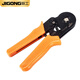 JiGong tubular terminal crimping pliers terminal clamp tube type pre-insulated wire nose self-adjusting crimping pliers needle type 4-sided type JGC8 6-4 (0.25-10 square)
