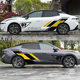 Cangsu is suitable for 24 models of Lynk & Co 07emp car stickers, new latte art, personalized modified body color strip stickers, decorative stickers, decals, model A, black and yellow