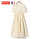 Fisher-Price American Fisher Maternity Robe Summer New Style Summer Summer Long jupe Top Maternity Jirt Femmes Coton Pure Robe de maternité Robe blanche - Été M [110-125Jin [Jin est égal à 0,5 kg] Convient pour porter]