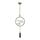 Heliang All-Copper Nouveau lustre chinois Chinelle Single-Head Style Aisle Balcony Light Luxury Light Light 9929 Xiangyun-Black Gold [All Copper + Jade]