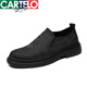 Cartelo Tolevas Chaussures Fin 2025 Nouveau produit Summer Summer Soufflement décontracté léger noir One-patted Men's Old Pékin Chaussures en tissu courte Black Black Courte