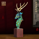 LICAI AMERICAN Retro Deer Office Office Bureau Salon Room TV Cabinet BO ANCIEL SPELL BURANT LUMING JIXIANG COMPANY OUVERT BJ1421C Horse Head