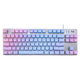 
Logitech K835 mechanical keyboard wired gaming keyboard TTC axis 84 key office keyboard color block keyboard Logitech K835 blue axle-blue ape key cap
