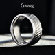 GsunG platinum ring men's new laser multi-faceted ring elegant and shiny platinum ring men's and women's wide-faced ring. Priced by gram. Contact customer service before bidding for gold price.