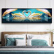 
Mo Hua Lulin Modern Simple Bedroom Decoration Painting Warm and Romantic Bedside Painting Hotel Hotel B&B Room Hanging Painting Background Wall Painting 01 Supporting Mo Yimo 9272 200*60 Black Frame (Diamond Inlay Painting) Customized Size