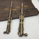 Wenshi European and Chinese door copper bolts, antique garden door locks, door buckles, sky gate bolts, extended wooden door copper door bolts, length 30cm, plug rod thick, 13mm copper color