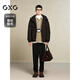GXG men's casual trousers, trousers, men's warm trousers, 24th winter new product, black 175/L