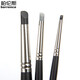 Borens Silicone Pen 5 Set Silicone Pen White Liquid Special Pen Watercolor Oil Painting Acrylic Gouache Modeling Pen Painting Texture Pen Highlighting Brush Line Professional Nail Carving Embossing Pen 5# [5 Sets] Black Style