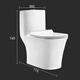 Huida Toilette Integrierte Toilette Toilette Siphon Toilette Siphon Feststoff reduzierter quadratischer runder Wassertank HDC6218n Runde Wassertank Harnstoff formelle Abdeckung 305 mm Grubenabstand Fabrik Direkte Lieferung Nationales gemeinsame Versicherung