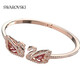 施华洛世奇（SWAROVSKI）Swan手镯手链女手镯轻奢小众送女友毕业礼物女 红色S码5614122