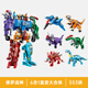 Enlightenment building blocks children assembled toys transformed robot mecha boy birthday gift Shura War God 1414