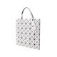Issey Miyake Neues Produkt für Männer/Frauen neutraler Stil glänzend/mattes Sechs-Grid-Schulter-Tasche Einkaufstasche Männerbeutel Frauenbeutel BB46 AG683 11 Hellgrau