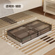 Chenzhi Shangpin folding under bed storage box household with wheels large capacity clothing under bed storage box drawer type storage box transparent coffee-100*50*25