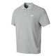 耐克（NIKE）短袖T恤男装2025夏季新款运动服针织透气翻领POLO衫舒适休闲上衣 FN3895-063灰色刺绣小标 S