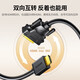 绿联HD106 HDMI转DVI转换线 DVI转HDMI 4K60Hz高清线双向互转连接线笔记本外接电脑显示器屏幕高清 【圆线款】黑色 告别闪屏 1.5米 11150