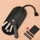 MONBERS Kopfschicht Cowide Multifunktions-Schlüsselbeutel Auszug Mini Compact Key Bag große Kapazität männliche und weibliche Autoschlüssel universelle Kaffeefarbe