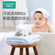 Cotton era baby bath towel 6-layer washed gauze bath towel baby pure cotton towel gift box blue 95*95cm