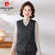 Pierre Cardin Western Style Mom Lightweight Down Jacket Vest Middle-aged and Elderly Ladies Loose Warm Outer Wearing Vest Vest Young Brown 4XL (Recommended 110-125Jin Jin is equal to 0.5kg)