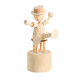 
Ailiyou Wooden ornaments Mini animal birthday gift Office decompression desktop decoration Creative cute student children Nordic style bedroom decoration Puppet clown
