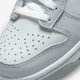 Nike (Nike) Dunk Low Gs Low Top Grey White Retro Retro Retro Anti-Slip Us qui résistait à l'usure DH9765 DH9765-001 37.5