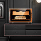 CIGARLOONG 25C cigar cabinet, small cigar humidifier, precise temperature control and moisturizing, semiconductor air-cooled electronic cabinet, cedar wood shelf, embedded household energy-saving cigar and wine cabinet, golden cigar style