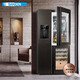 SANDEN Japan Sanden 540L T-shaped high-end glass first-class dual-frequency air-cooled commercial president refrigerator office home ice bar red wine cabinet fully automatic ice machine refrigerator BCD-540BTZG fully automatic ice machine + wine cabinet log brown