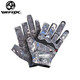 WEFOX2025 New Wefox Fishing Gloves Revealed Five Finger Three Finger Lure Gloves Breathable Fish Catching Anti-Slip Fishing Gloves WCX-4021 Fishing Gloves Dark Gray M