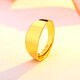 Cardi Gold Cardi Gold Gold Ring Men's and Women's Football Gold 999 Ring Glossy Ring Solid Style Living 4.49g Width about 3.2mm