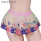 Young men's sexy Japanese large size lace thong men's sexy transparent skirt panties tempting transvestite gay g365 (white) one size