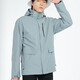 
BRELRMON Korean version of windproof clothing for women and men, outdoor coldproof three-in-one warm and removable ski mountaineering jacket jacket HS12805 blue gray-men S