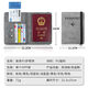 Dyqt Passport Sac Protection Case Antift Theft Swipe Case ID ID Storage Bank Card Card RFID Travel Id Carte Veste Sac Passeport [noir] Anti-démagneté