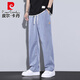 Pierre Cardin Tennis Jeans en tricot de pantalon de plancher de sol large en ligne large et lâche pantalon de la soie de glace ultra-minguel 1048 Gray 3xl (taille 36)