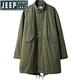 JEEP SPIRIT workwear American M51 park overcoming fishtail field windbreaker military green coat cloak jacket men's mid-length military green L
