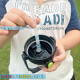 Jinjis mit Tee -Trennwand Big Eimer Wasserbecher -Gurt Seil Doppelgetränke Gradient Outdoor -Fitness Hochtemperaturfestigkeit Männer und Frauen Super großer Sportwasserflaschen Topf Dunkelschwarz und Blau 1,5 Liter 3892 Modell 1500ml