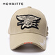 MONAITTE hat men's spring and summer new trendy brand versatile baseball cap hard top embroidered outdoor sports four-season trend peaked cap khaki (marked O-3) four-season style one size fits all adjustable 55-62CM