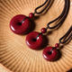Gold stone spirit cinnabar pendant pendant amulet safety buckle men and women transfer bead necklace birth year children men and women birthday gifts